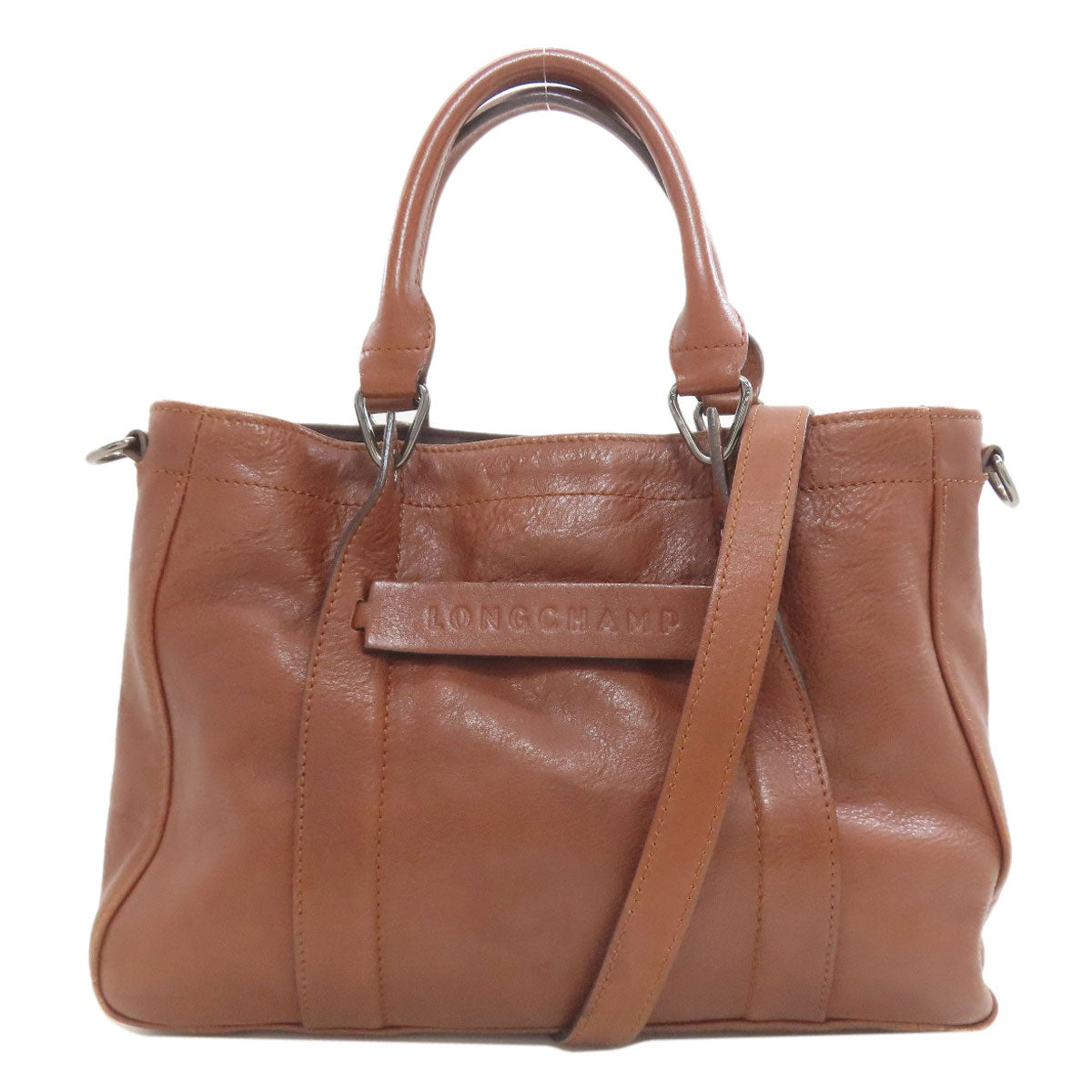 Longchamp 3D 2WAY Handbag Leather Ladies [Used]