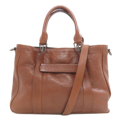 Longchamp 3D 2WAY Handbag Leather Ladies [Used]