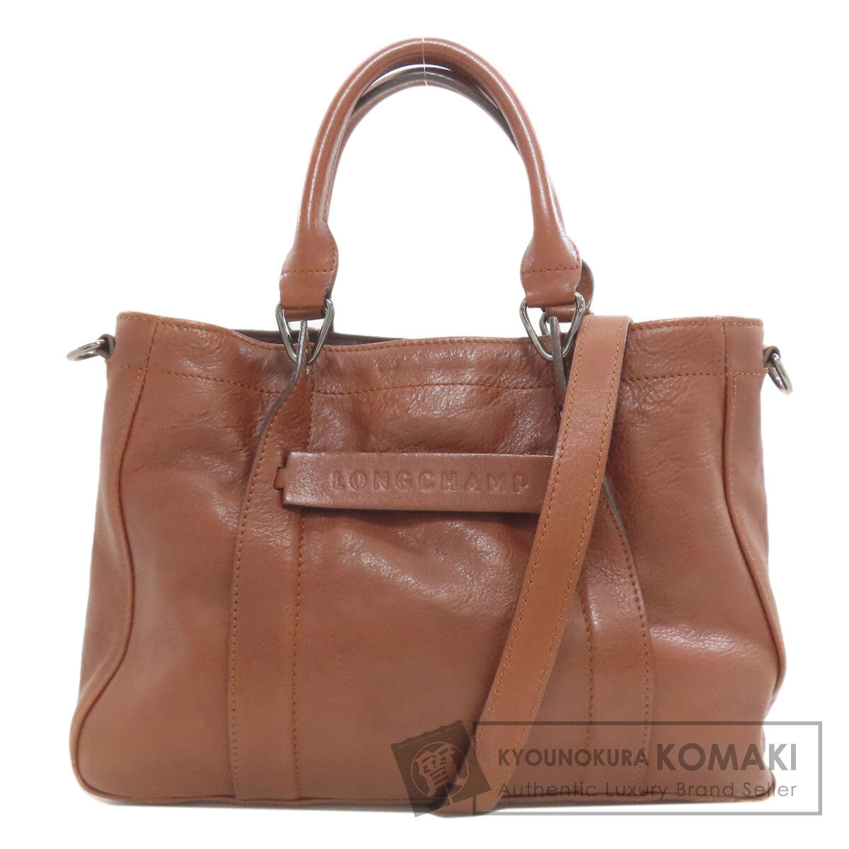 Longchamp 3D 2WAY Handbag Leather Ladies [Used]