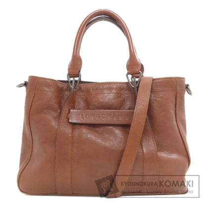 Longchamp 3D 2WAY Handbag Leather Ladies [Used]