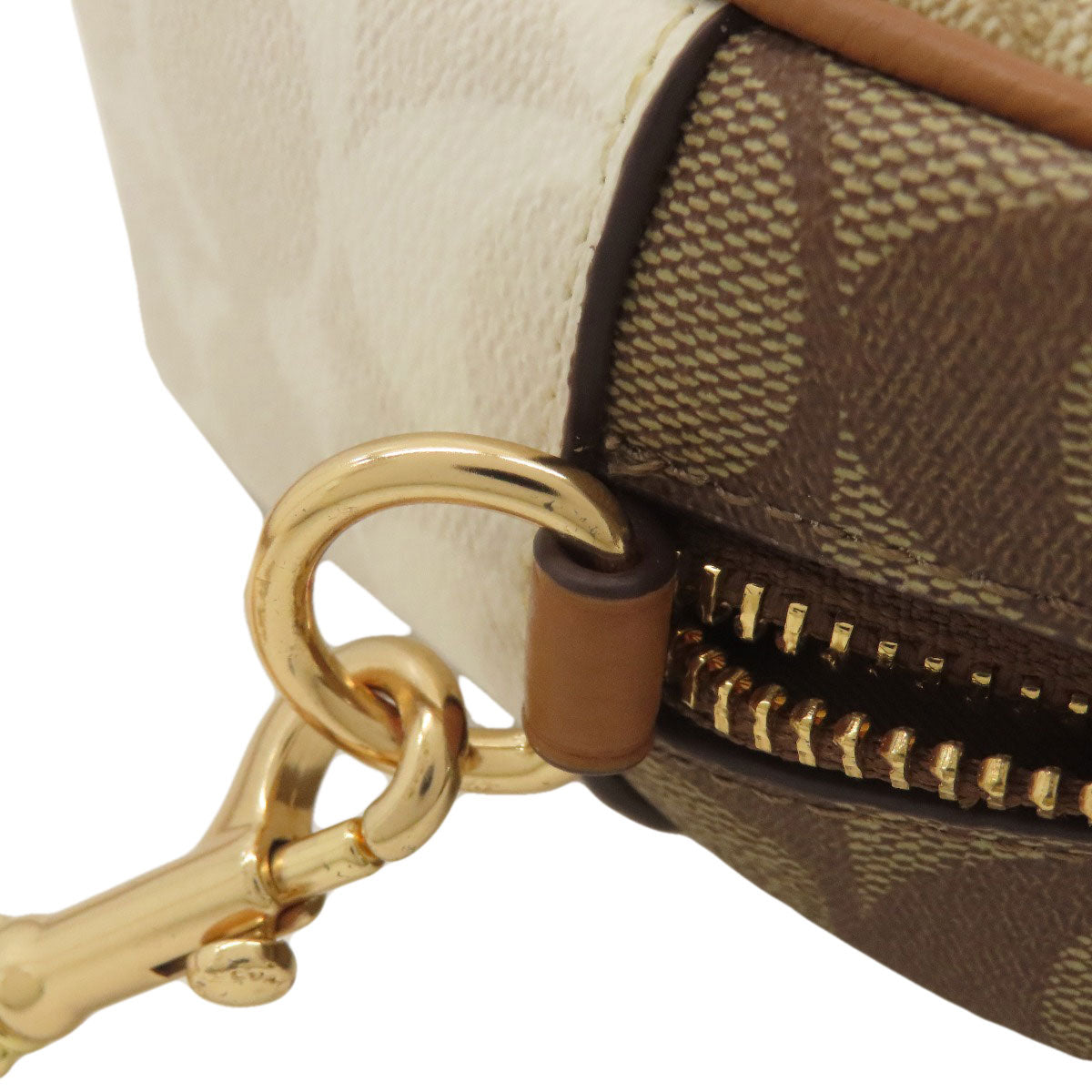 COACH Jamie Camera Bag Blocked Signature Shoulder Bag PVC Ladies [Used]