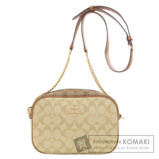 COACH Jamie Camera Bag Blocked Signature Shoulder Bag PVC Ladies [Used]