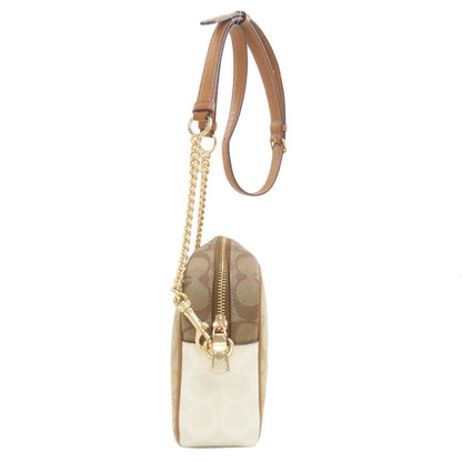 COACH Jamie Camera Bag Blocked Signature Shoulder Bag PVC Ladies [Used]