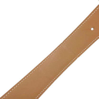 HERMES H-belt, Blue Jean, GoldHardware belt Epsom mens [Used]