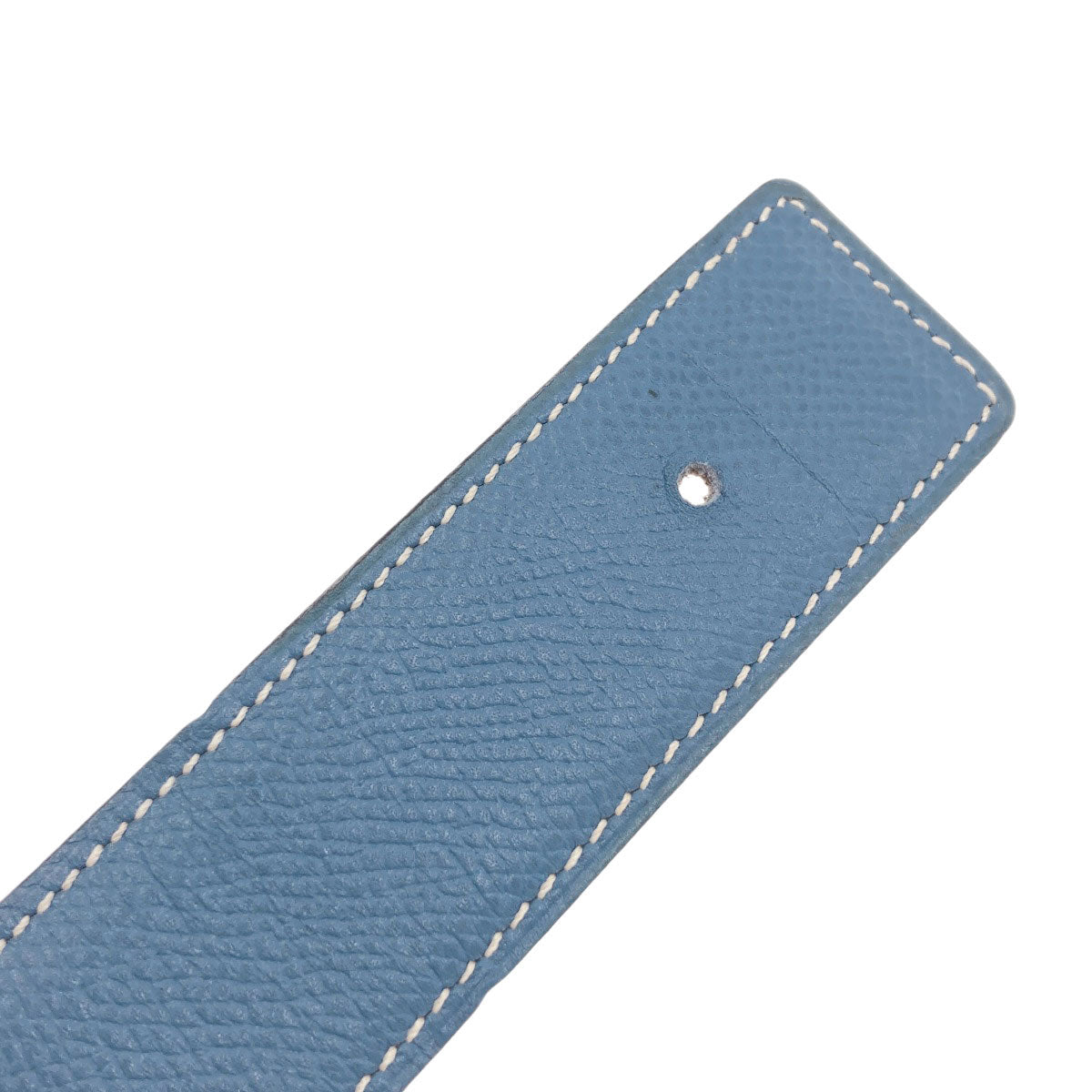 HERMES H-belt, Blue Jean, GoldHardware belt Epsom mens [Used]