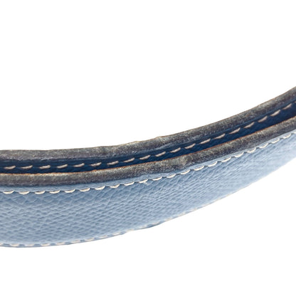 HERMES H-belt, Blue Jean, GoldHardware belt Epsom mens [Used]
