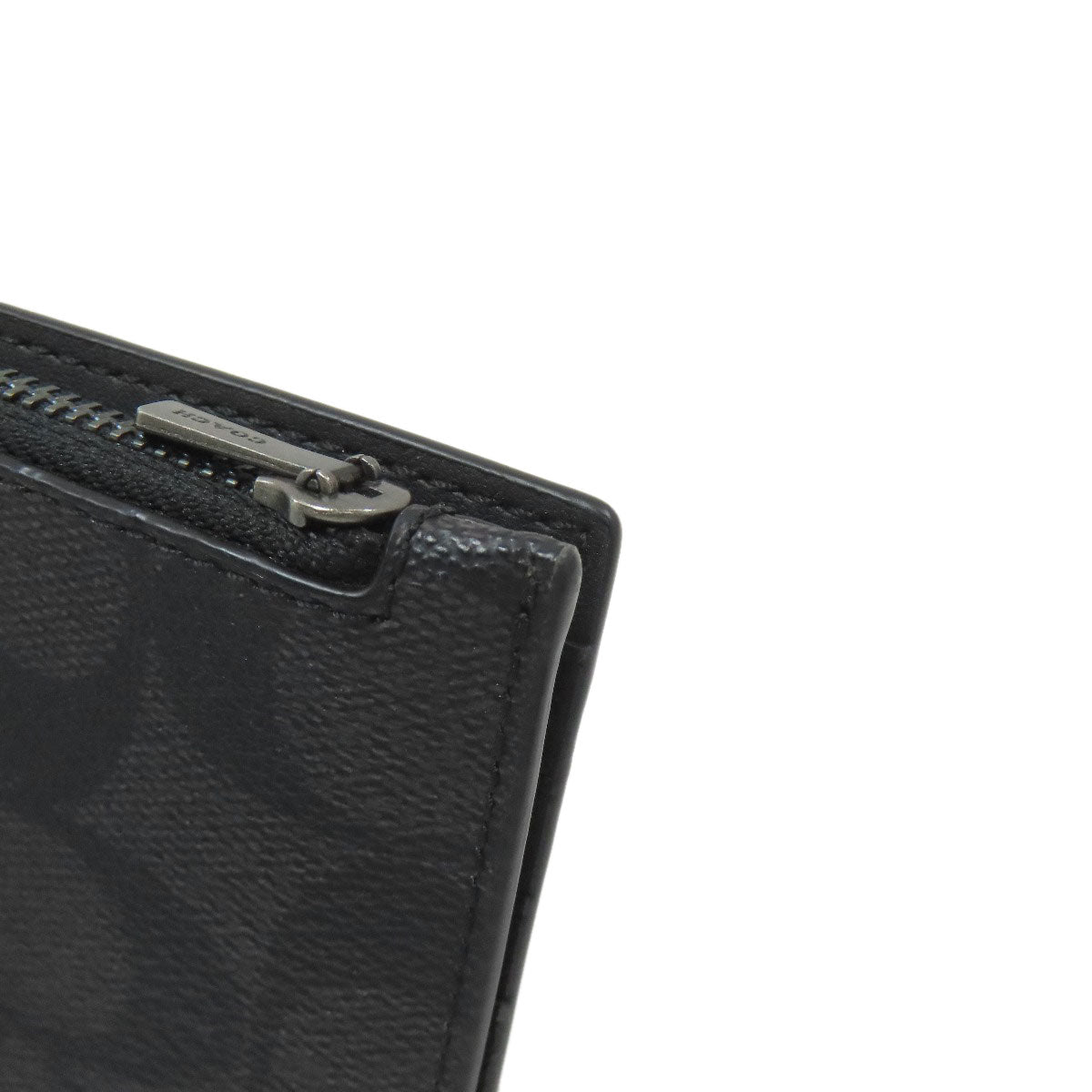 COACH C8273 Money Clip Zip Wallet Signature Bifold Wallet with Coin Pocket PVC Ladies [Used]