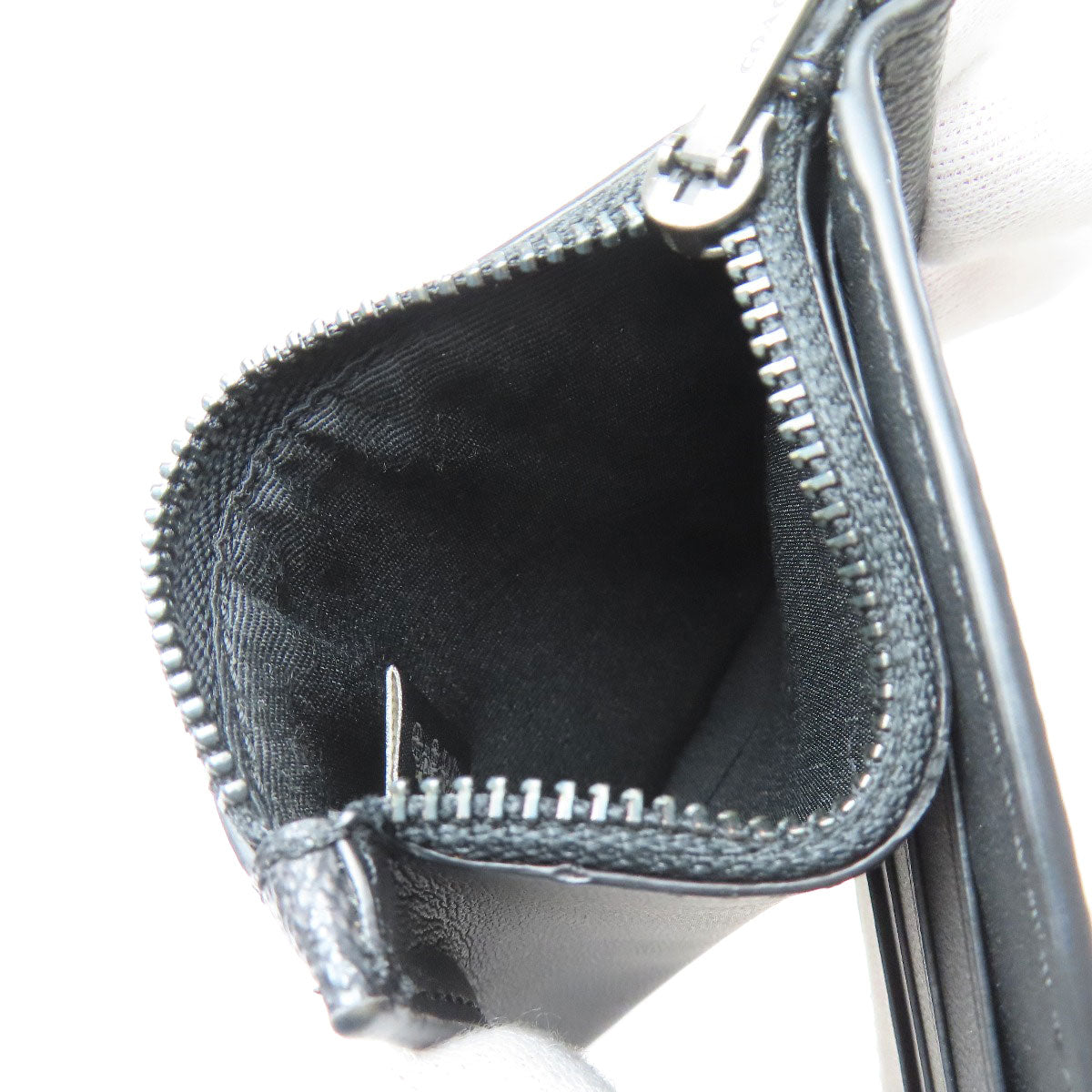 COACH C8273 Money Clip Zip Wallet Signature Bifold Wallet with Coin Pocket PVC Ladies [Used]