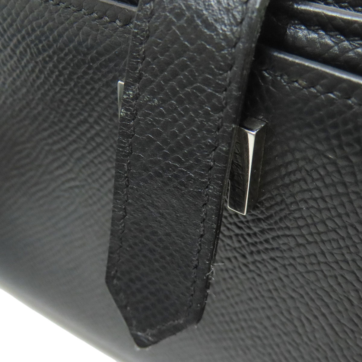 HERMES Bareness Free SilverHardware Long wallet (with coin pocket) Epsom Ladies [Used]