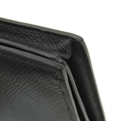 HERMES Bareness Free SilverHardware Long wallet (with coin pocket) Epsom Ladies [Used]
