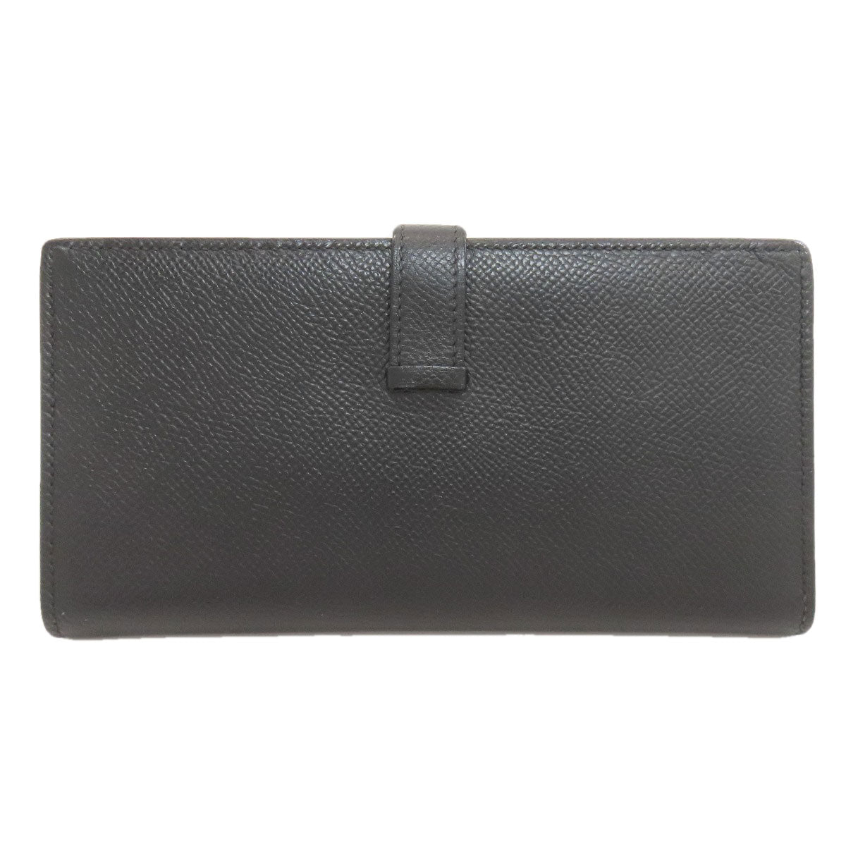 HERMES Bareness Free SilverHardware Long wallet (with coin pocket) Epsom Ladies [Used]
