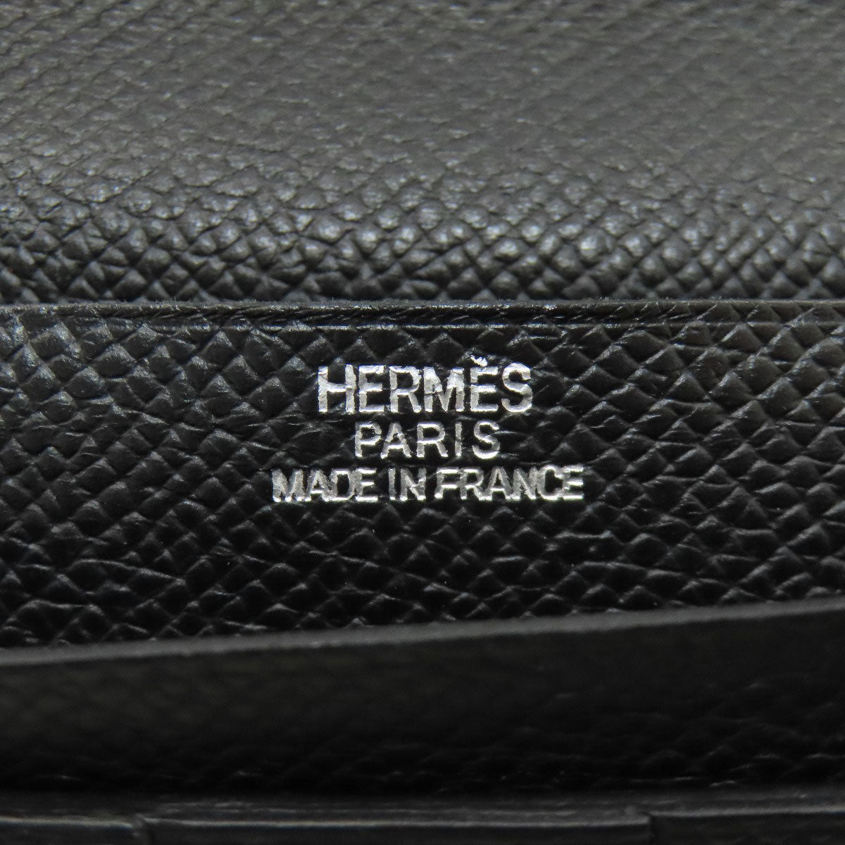 HERMES Bareness Free SilverHardware Long wallet (with coin pocket) Epsom Ladies [Used]