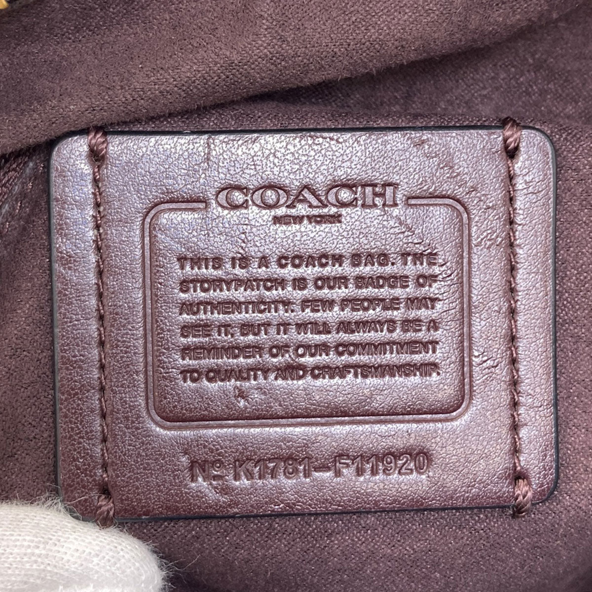 COACH F11920 Signature 2WAY Handbag Leather Ladies [Used]