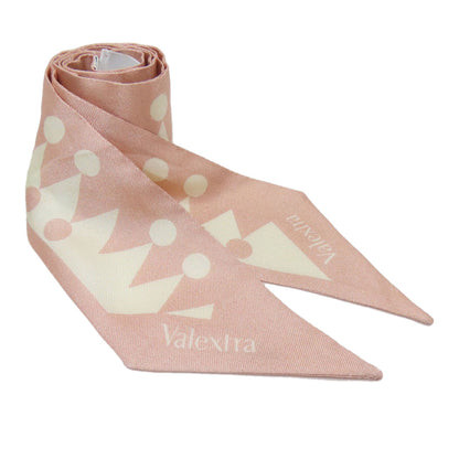 Valextra Geometric Scarf Silk Ladies [Used]