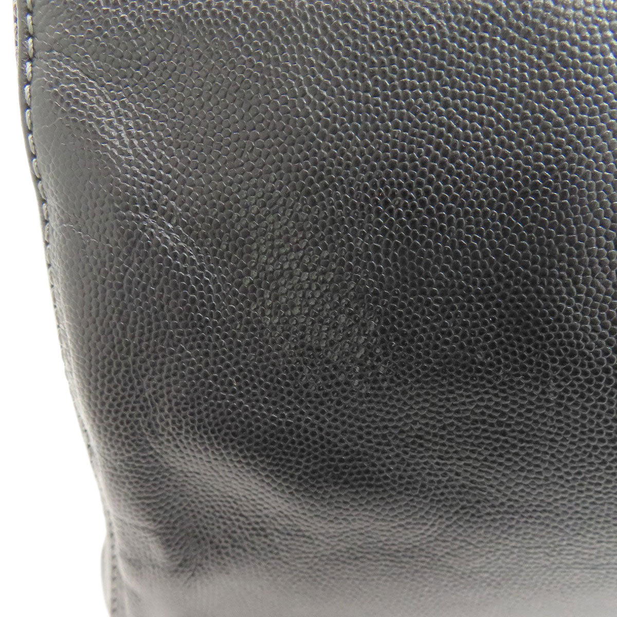 CHANEL Executive Tote SilverHardware 2WAY Tote Bag Grained Calfskin Skin Ladies [Used]
