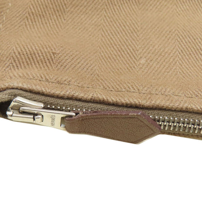 HERMES Valparaiso PM Etoupe SilverHardware Handbag Towal chevron Ladies [Used]