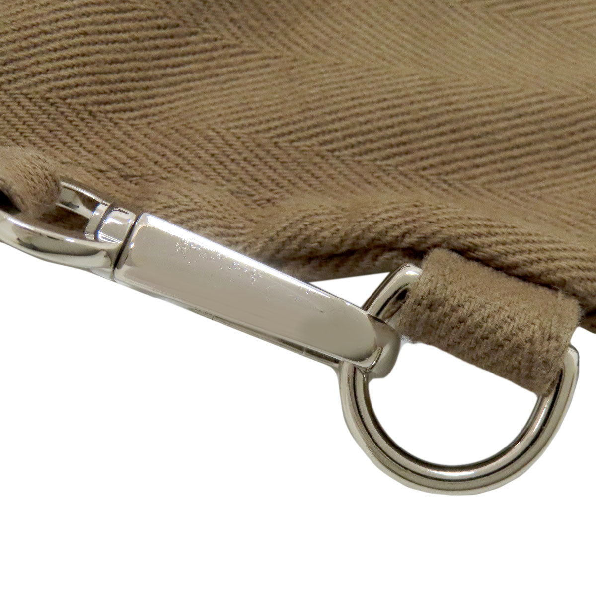 HERMES Valparaiso PM Etoupe SilverHardware Handbag Towal chevron Ladies [Used]