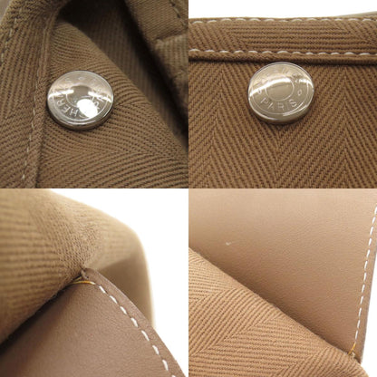 HERMES Valparaiso PM Etoupe SilverHardware Handbag Towal chevron Ladies [Used]