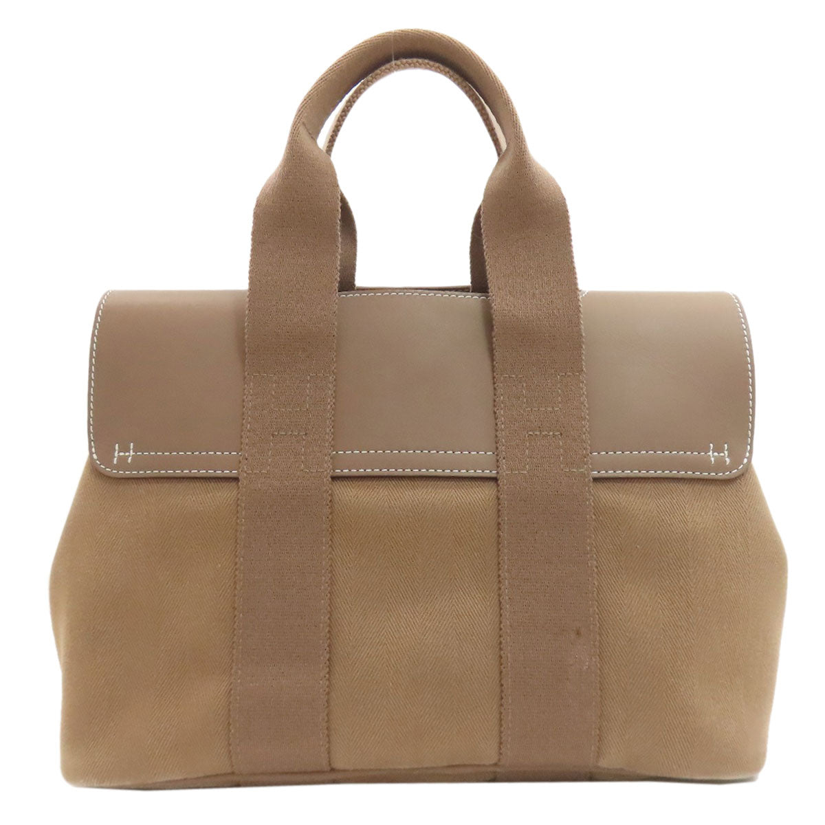 HERMES Valparaiso PM Etoupe SilverHardware Handbag Towal chevron Ladies [Used]