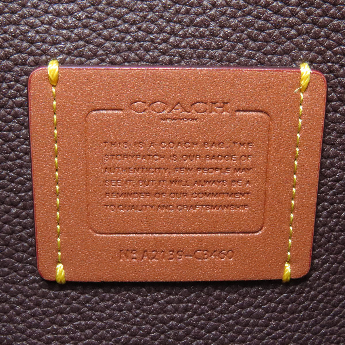 COACH C3460 2WAY Handbag Leather Ladies [Used]