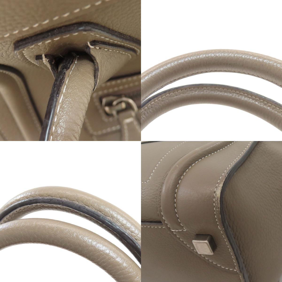 CELINE Luggage micro Handbag Calf Ladies [Used]