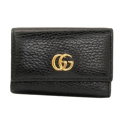 GUCCI 456118 GG Marmont key holder Leather Ladies [Used]