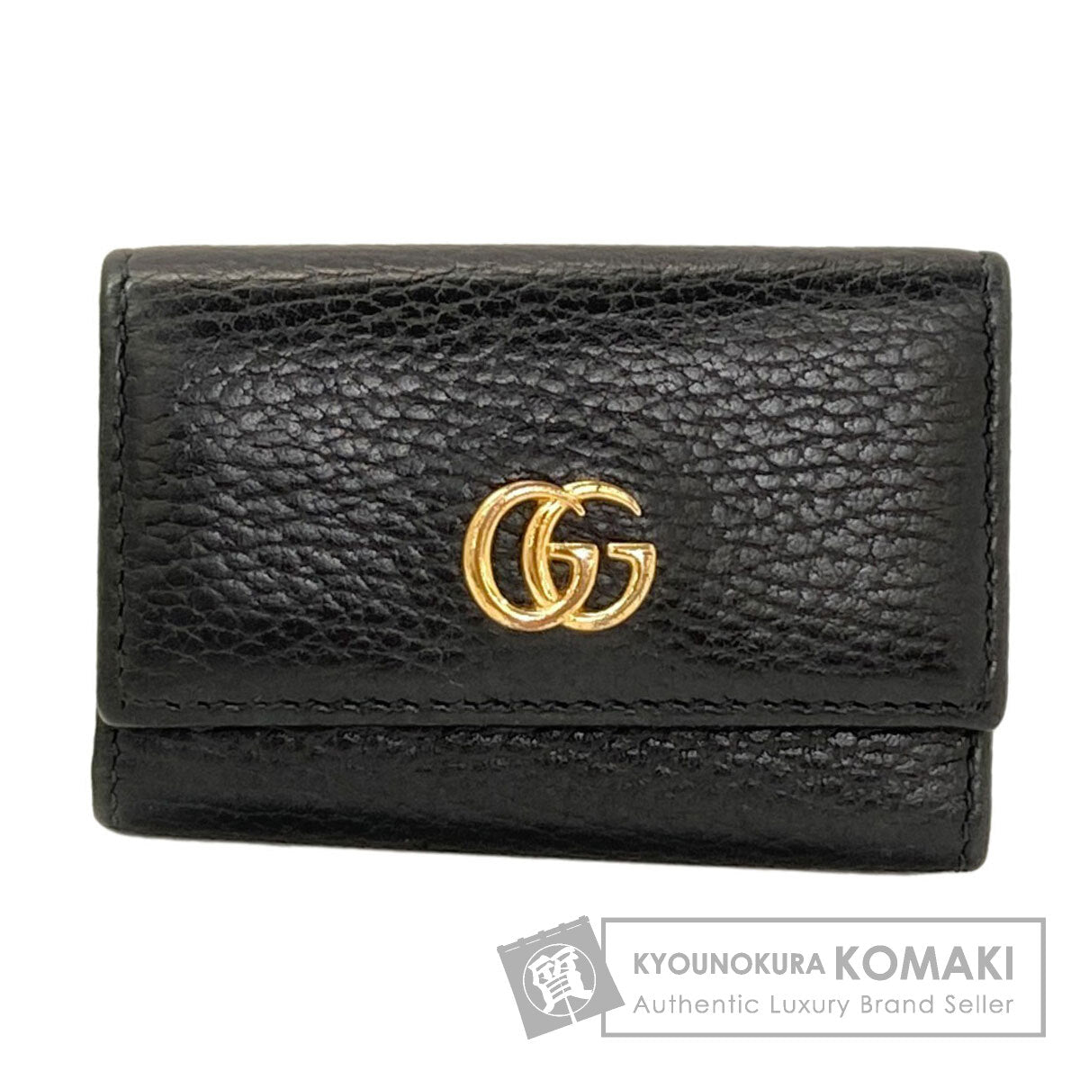 GUCCI 456118 GG Marmont key holder Leather Ladies [Used]