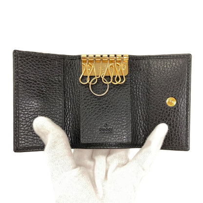 GUCCI 456118 GG Marmont key holder Leather Ladies [Used]