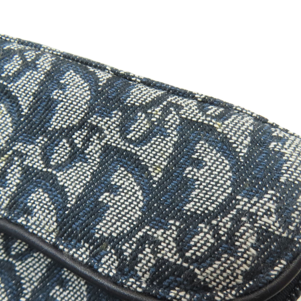 CHRISTIAN DIOR Saddle trotter pattern Cosmetics Pouch Canvas Ladies [Used]