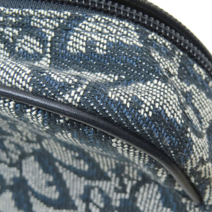CHRISTIAN DIOR Saddle trotter pattern Cosmetics Pouch Canvas Ladies [Used]