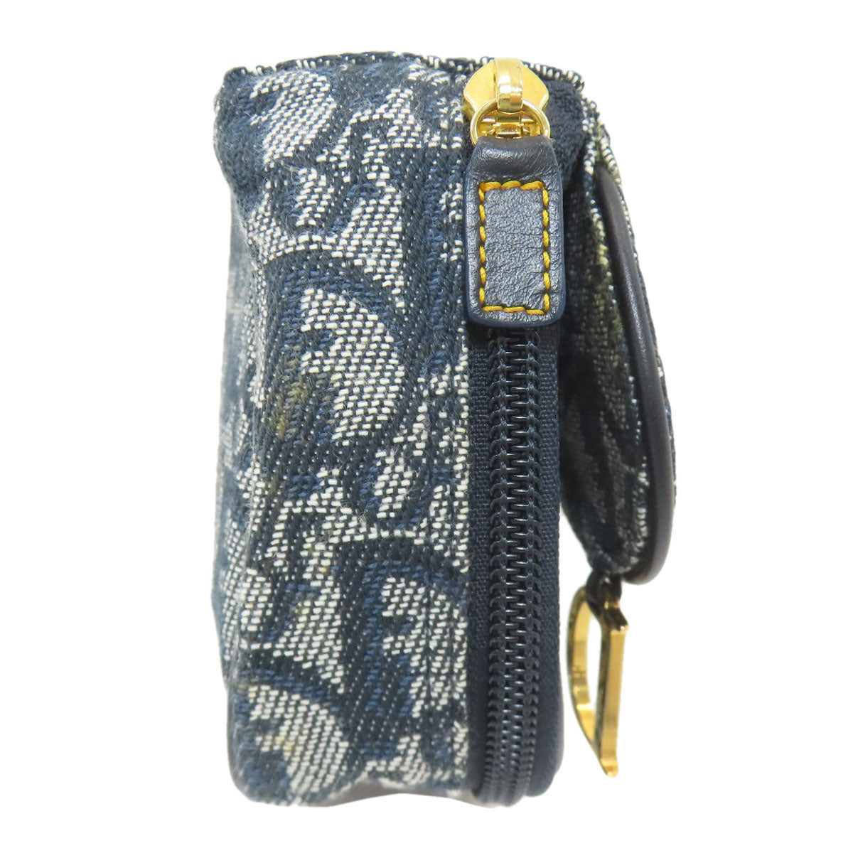 CHRISTIAN DIOR Saddle trotter pattern Cosmetics Pouch Canvas Ladies [Used]