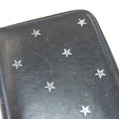 SAINT LAURENT Star motif Bifold Wallet with Coin Pocket Leather Ladies [Used]