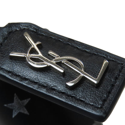 SAINT LAURENT Star motif Bifold Wallet with Coin Pocket Leather Ladies [Used]