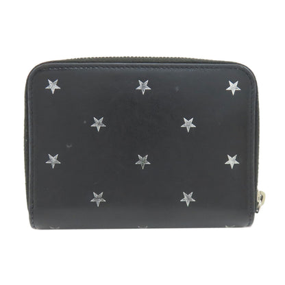 SAINT LAURENT Star motif Bifold Wallet with Coin Pocket Leather Ladies [Used]