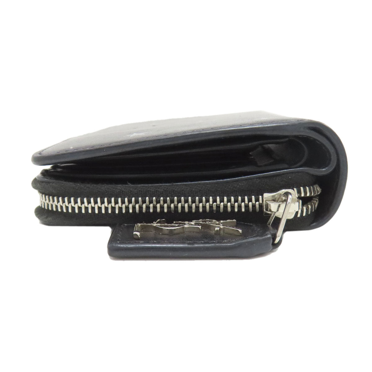 SAINT LAURENT Star motif Bifold Wallet with Coin Pocket Leather Ladies [Used]