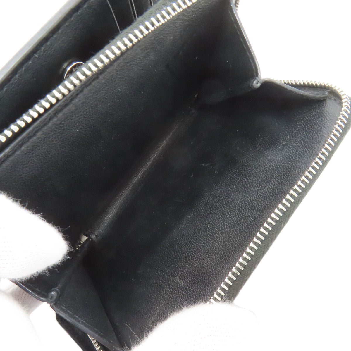 SAINT LAURENT Star motif Bifold Wallet with Coin Pocket Leather Ladies [Used]