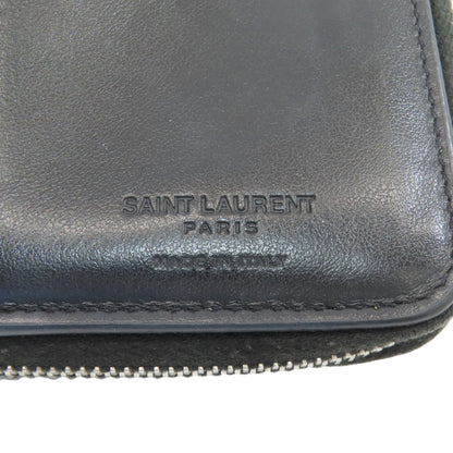 SAINT LAURENT Star motif Bifold Wallet with Coin Pocket Leather Ladies [Used]