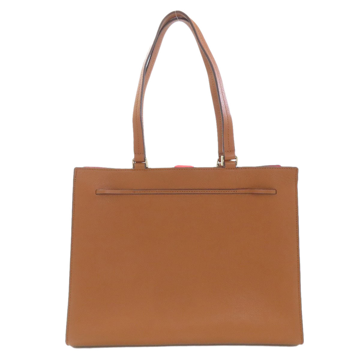 kate spade ribbon Tote Bag Leather Ladies [Used]