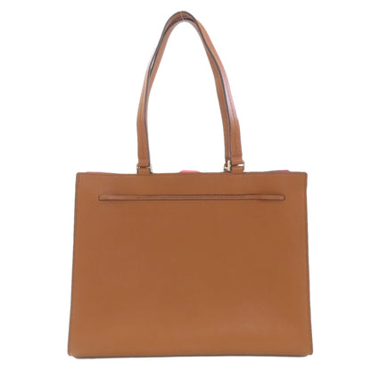 kate spade ribbon Tote Bag Leather Ladies [Used]