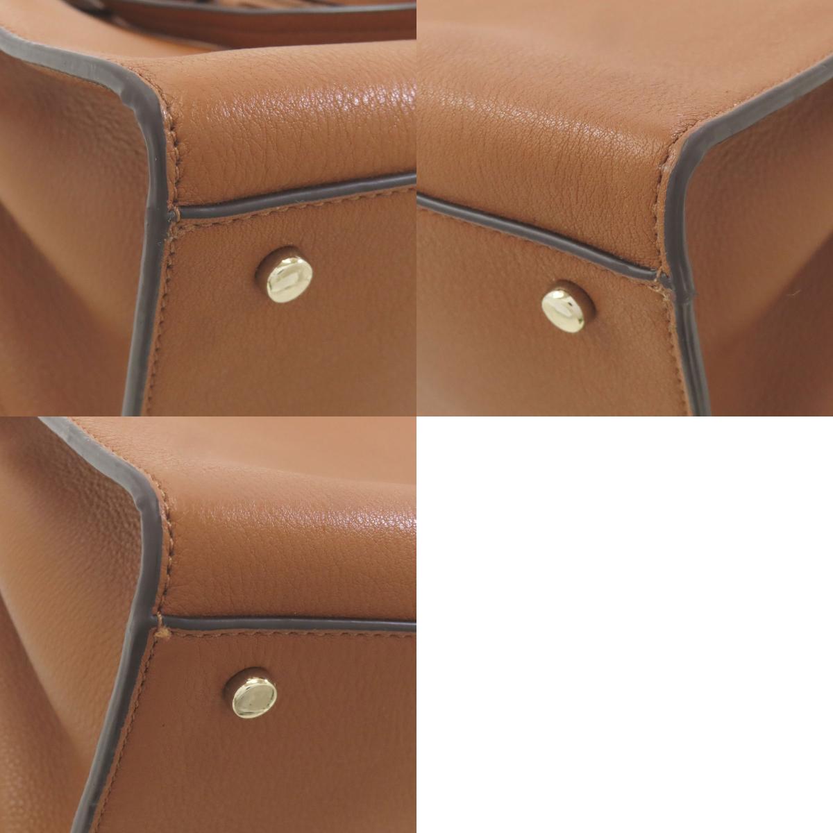 kate spade ribbon Tote Bag Leather Ladies [Used]