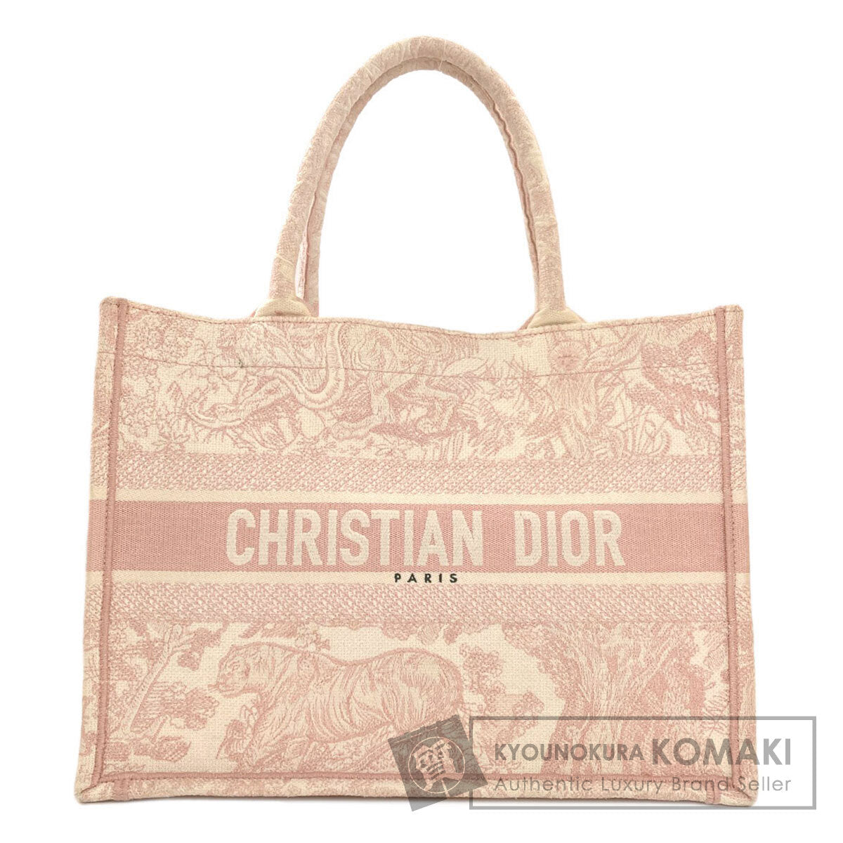 CHRISTIAN DIOR Book tote Tote Bag Canvas Ladies [Used]
