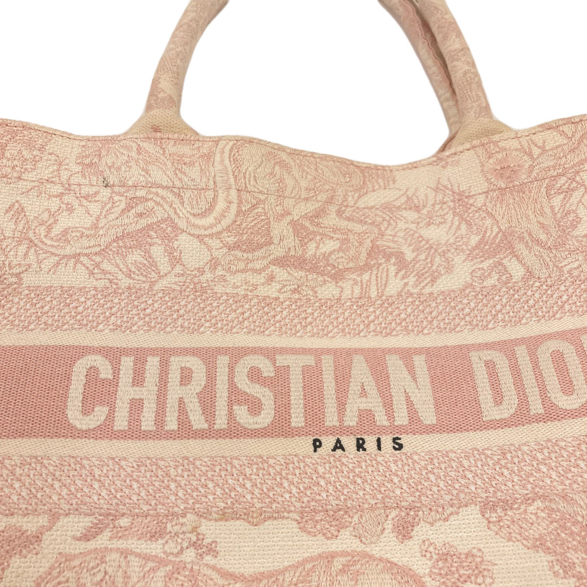 CHRISTIAN DIOR Book tote Tote Bag Canvas Ladies [Used]