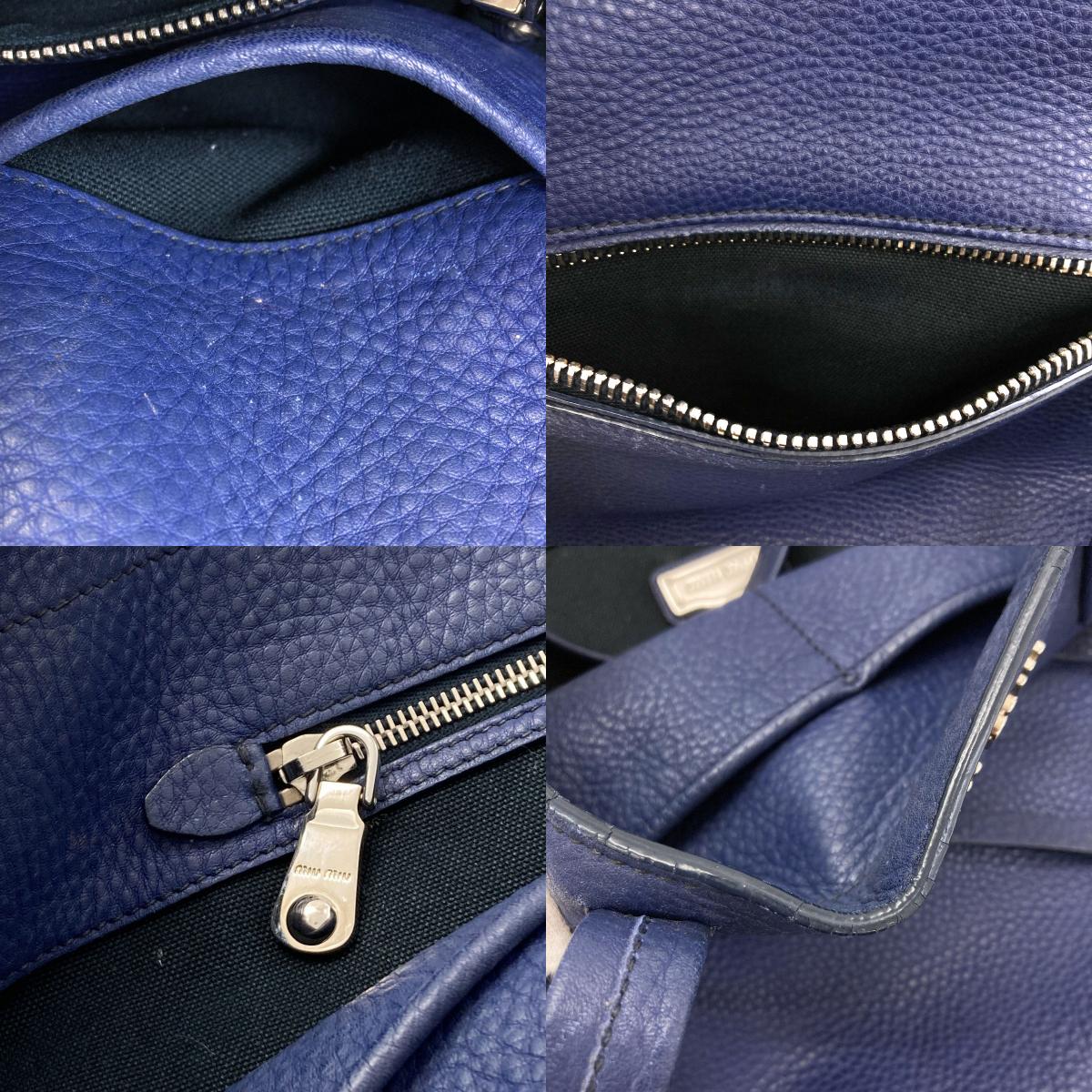 MIUMIU logo Tote Bag Calf Ladies [Used]