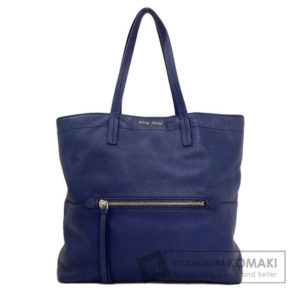 MIUMIU logo Tote Bag Calf Ladies [Used]