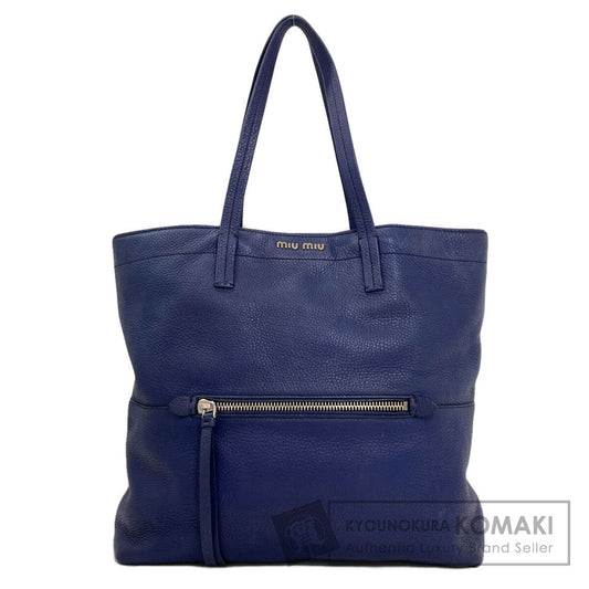 MIUMIU logo Tote Bag Calf Ladies [Used]