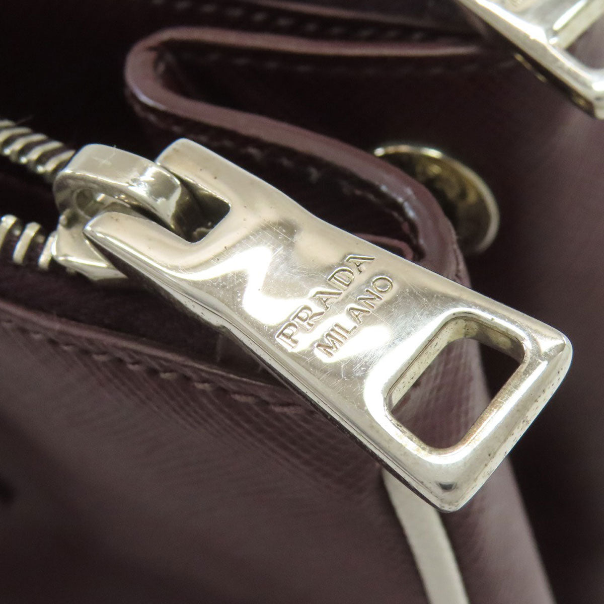 PRADA Logo Hardware 2WAY Tote Bag Safiano Ladies [Used]