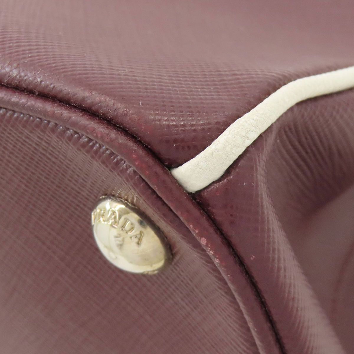 PRADA Logo Hardware 2WAY Tote Bag Safiano Ladies [Used]