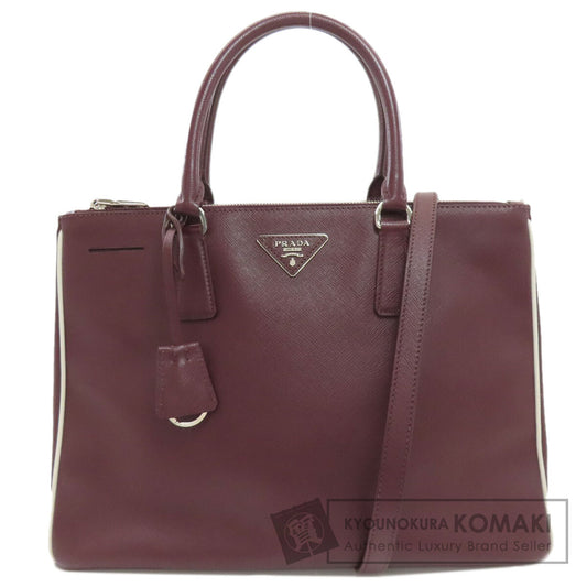 PRADA Logo Hardware 2WAY Tote Bag Safiano Ladies [Used]