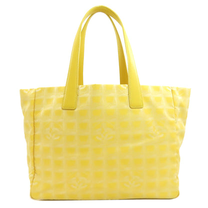 CHANEL New Travel Line MM SilverHardware Tote Bag Nylon Ladies [Used]