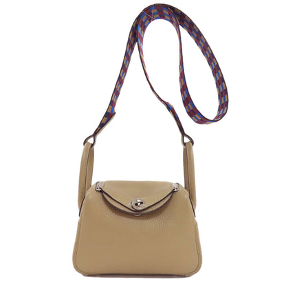 HERMES Lindy Mini Verso Maxica Dolly SilverHardware Handbag Taurillon Clemence Ladies [Used]